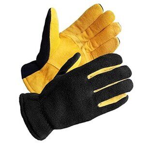 Mens Womens Winter Gloves Deerskin Leather 3M Thinsulate Warm Cold Weather Glove